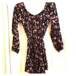 Off the shoulder floral mini dress